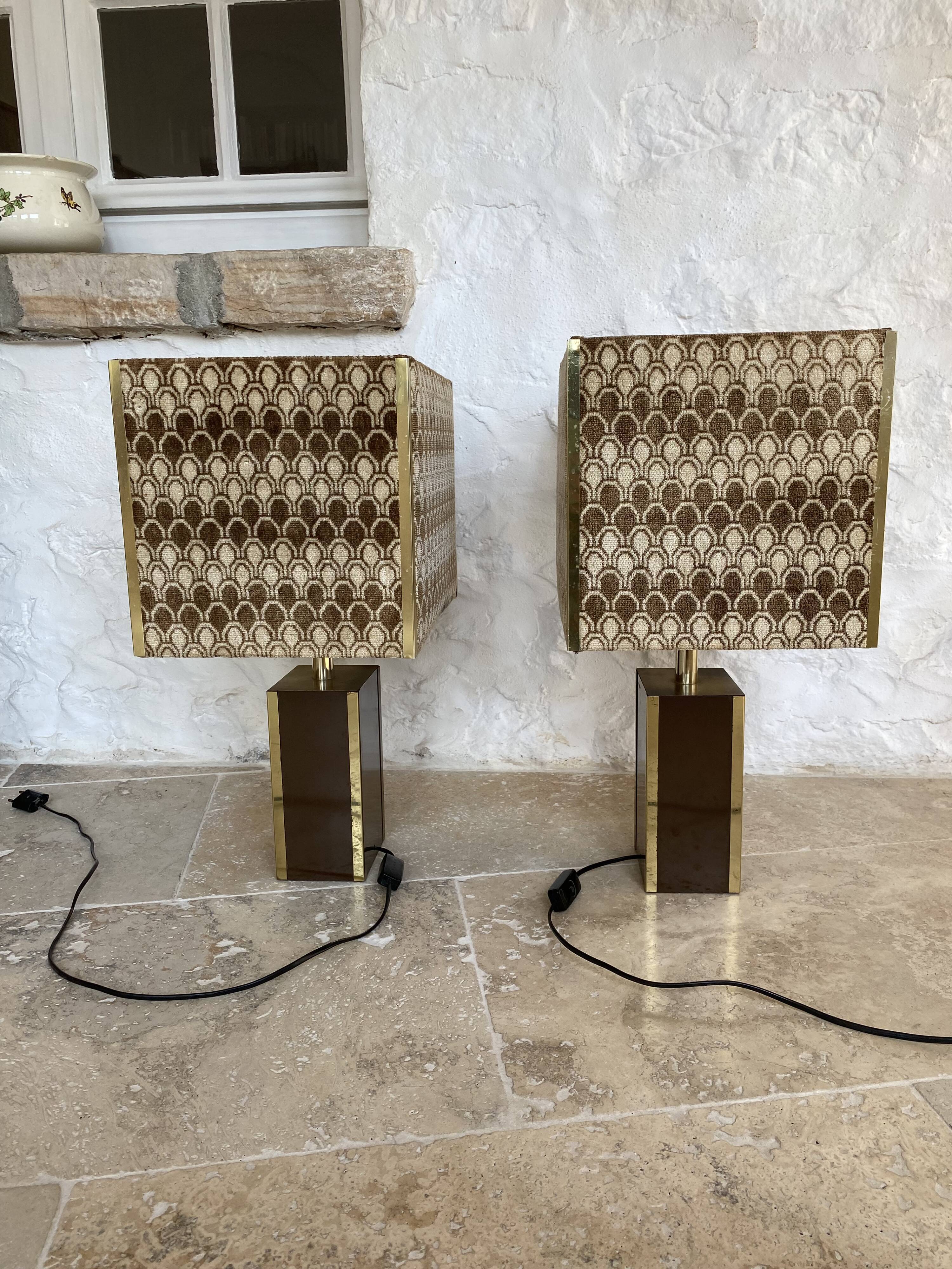 Paire de lampes 1970