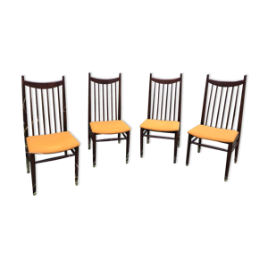 chaises en acajou haut