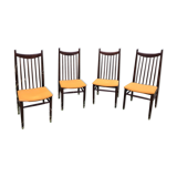 Mahogany chairs top vintage backrest 60s