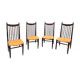 Mahogany chairs top vintage backrest 60s