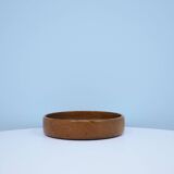 vintage round teak bowl