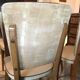 Suite de 6 chaises vintages Skaï beige 1970