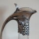Pair of Gallia ewers in crystal and silver metal