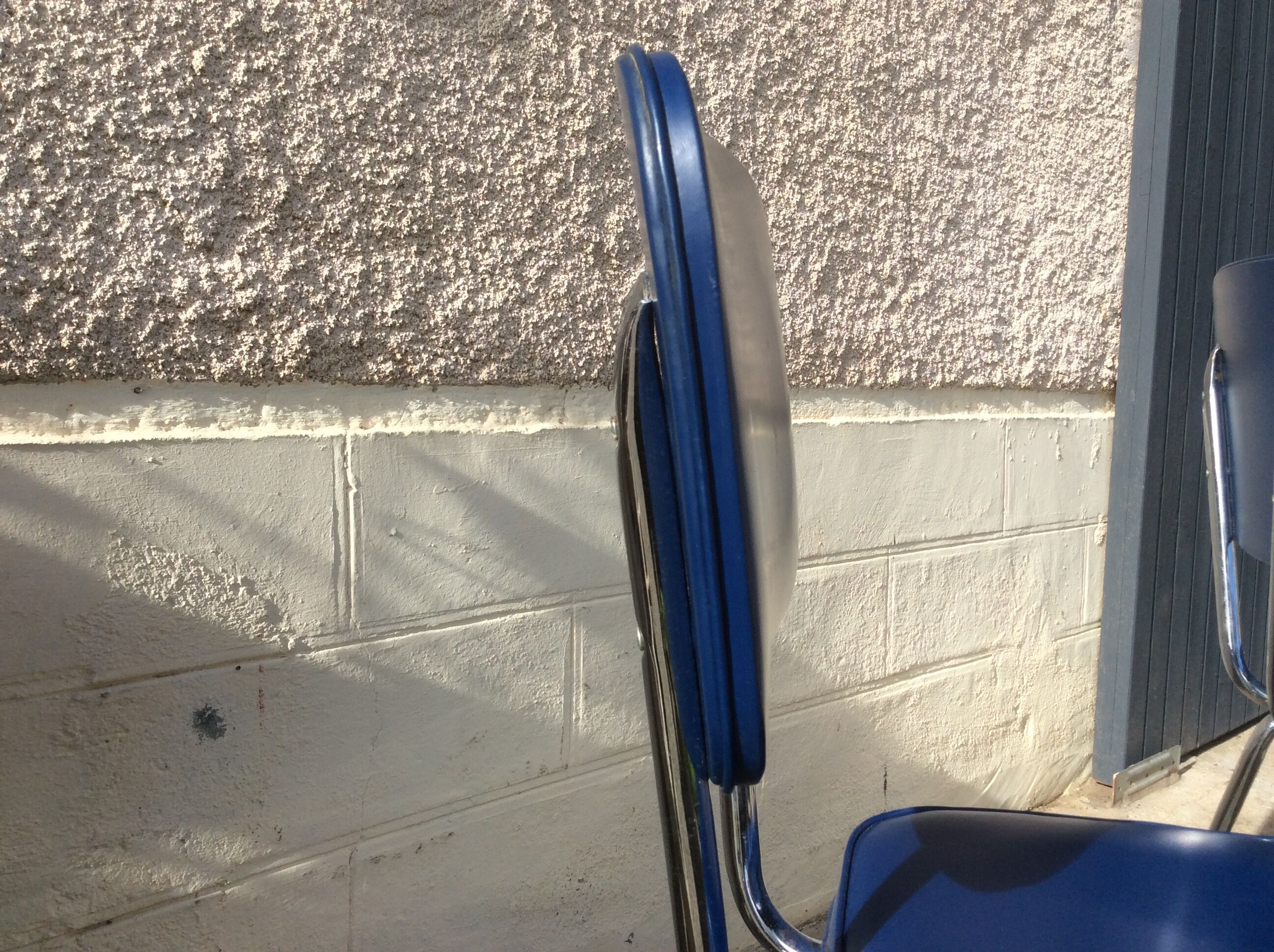 Lot from 4 vintage chairs in skai