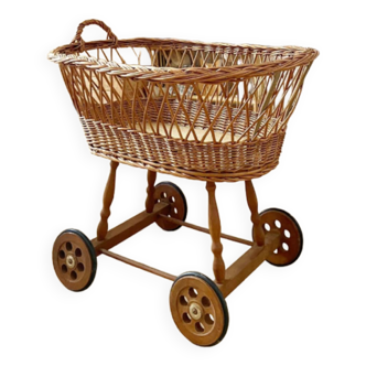 Vintage wicker pram