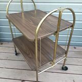 Vintage folding serving trolley