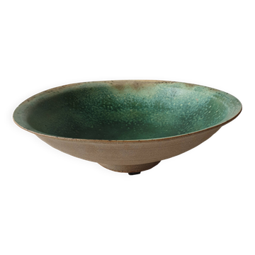 Ceramic salad bowl 30.5cm Signed Francois Guéneau Noyers