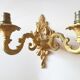 Paire d'appliques en bronze doré XXe