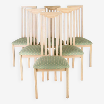 Suite de 6 chaises vintage en laque
