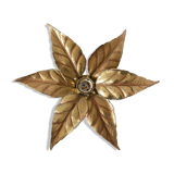 Willy Daro floral sconce, Hollywood Regency style
