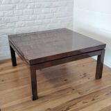 Brown lacquered designer coffee table