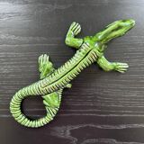 Green ceramic lizard