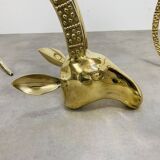 Hollywood Regency Ibex Coffee Table, Brass