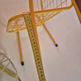 Vintage yellow metal children's chair