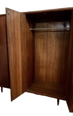 Vintage Scandinavian teak wardrobe