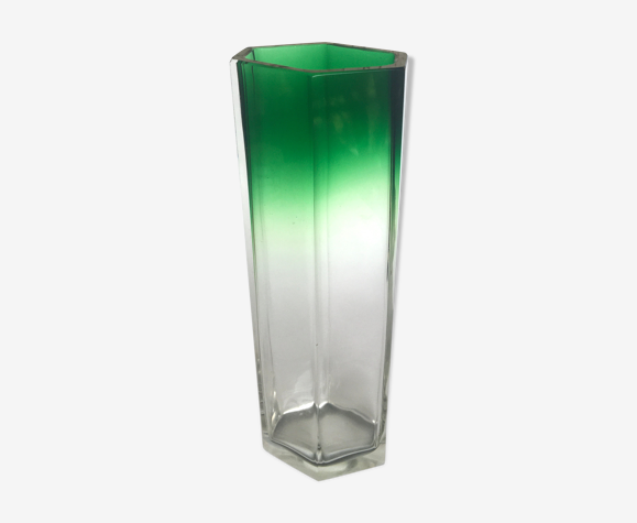 Vase verre géométrique coloris dégradé