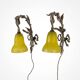 Pair of Louis XVI style bronze wall sconces