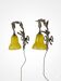 Pair of Louis XVI style bronze wall sconces