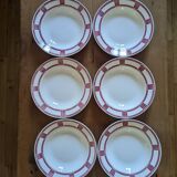 6 Badonviller soup plates
