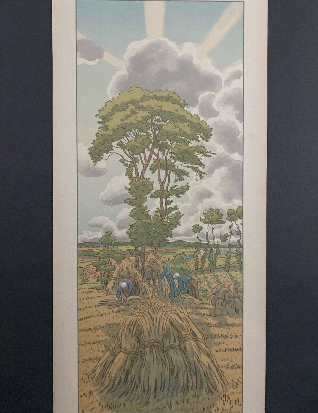 Lithograph by Henri Rivière The Rising Storm - The Féérie des Heures