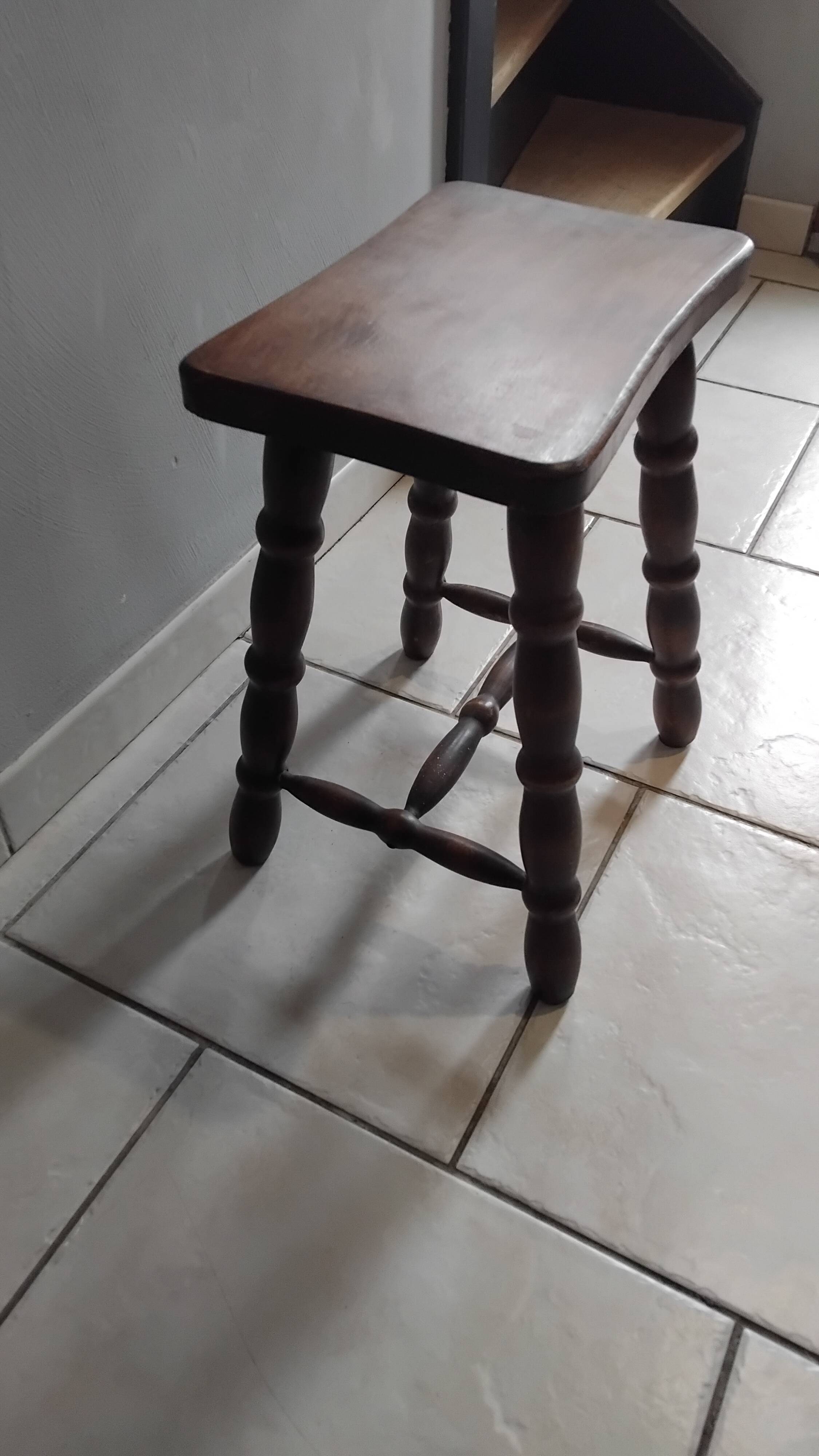 Vintage wooden stool