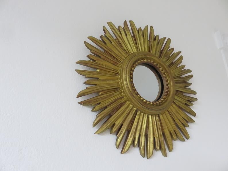 Golden Sun Mirror 70s 30cm