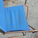 Paire de fauteuils chaises lafuma chantazur toile bleu