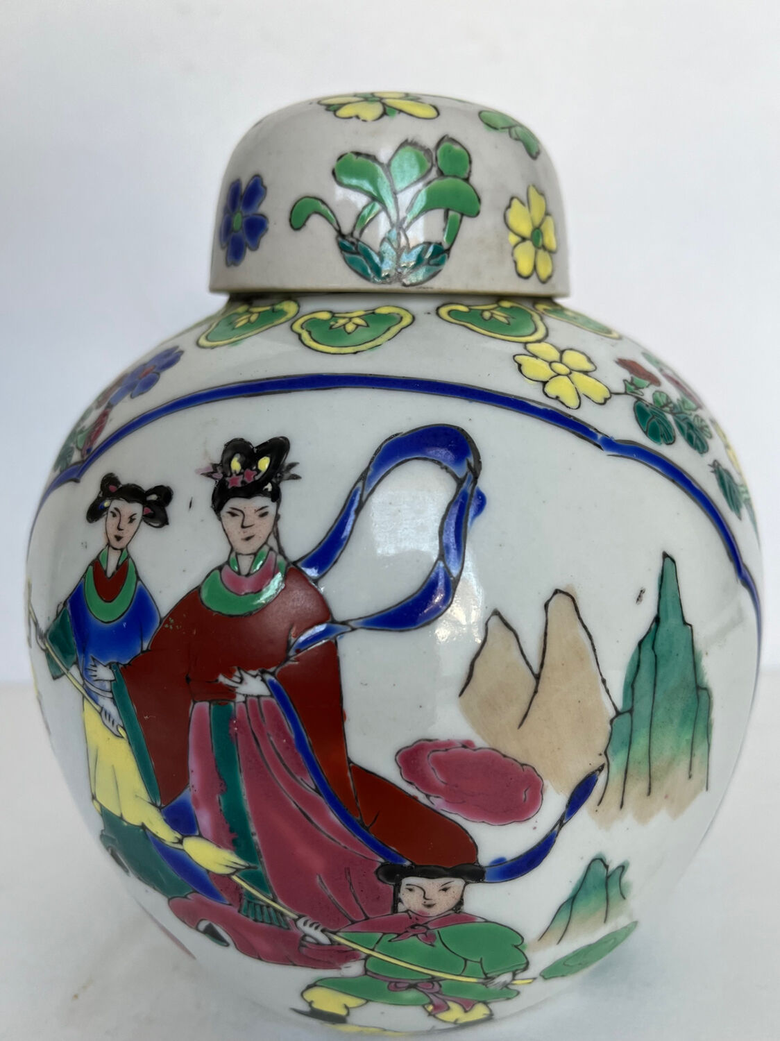 Pot à gingembre en faïence