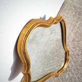 Golden mirror 45x30cm