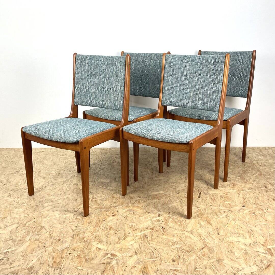 Danish Teak Dining Chairs by Johannes Andersen.