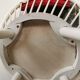 Swedish armchair circle Yngve Ekström, white and red