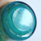 Turquoise cylinder vase by Michael Harris for Mdina Malta, 1970s.