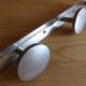 Wall-mounted coat rack 4 aluminum patères