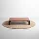 Vintage colorful metal coffee table
