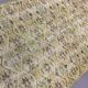 Distressed Turkish Runner 190x82 cm wool Vintage rug, Overdyed Yellow, Black