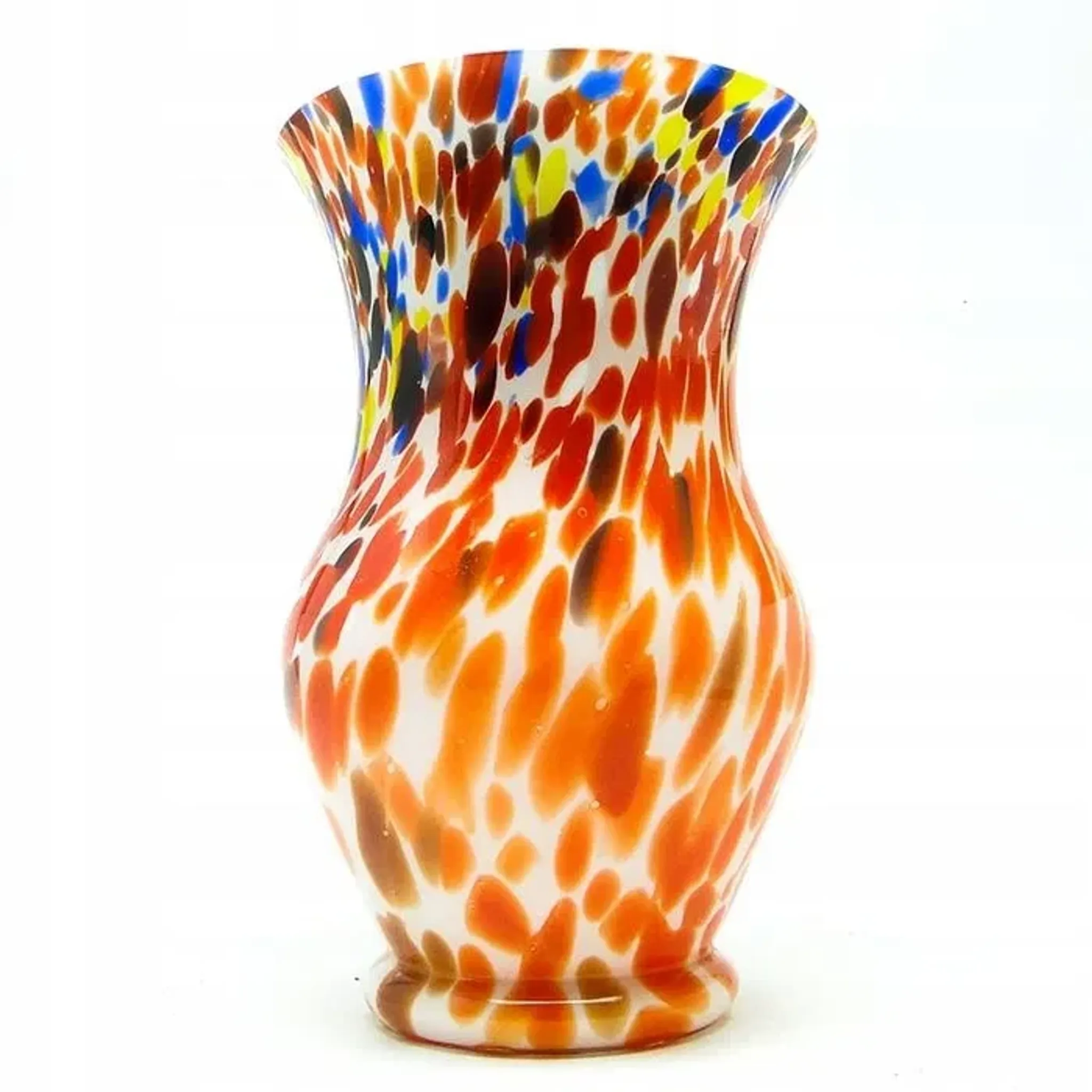 A9p kralik - art deco spatterglass vase 1930