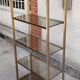 Vintage gold metal shelf