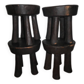 Lot de 4 tabourets lobi (senoufo)
