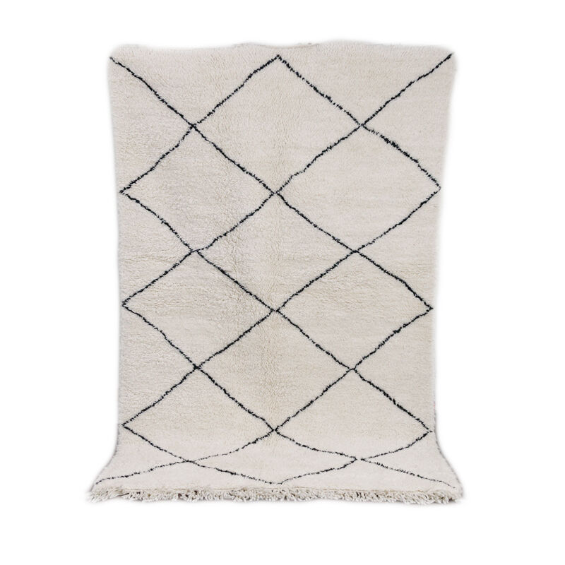 Berber carpet with diamonds classic 150x230