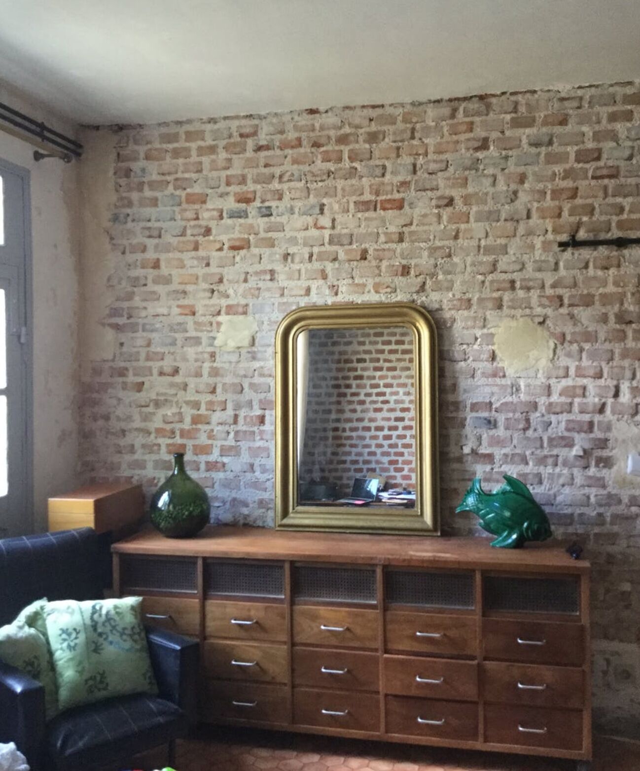 Old gilded mirror 77x104cm