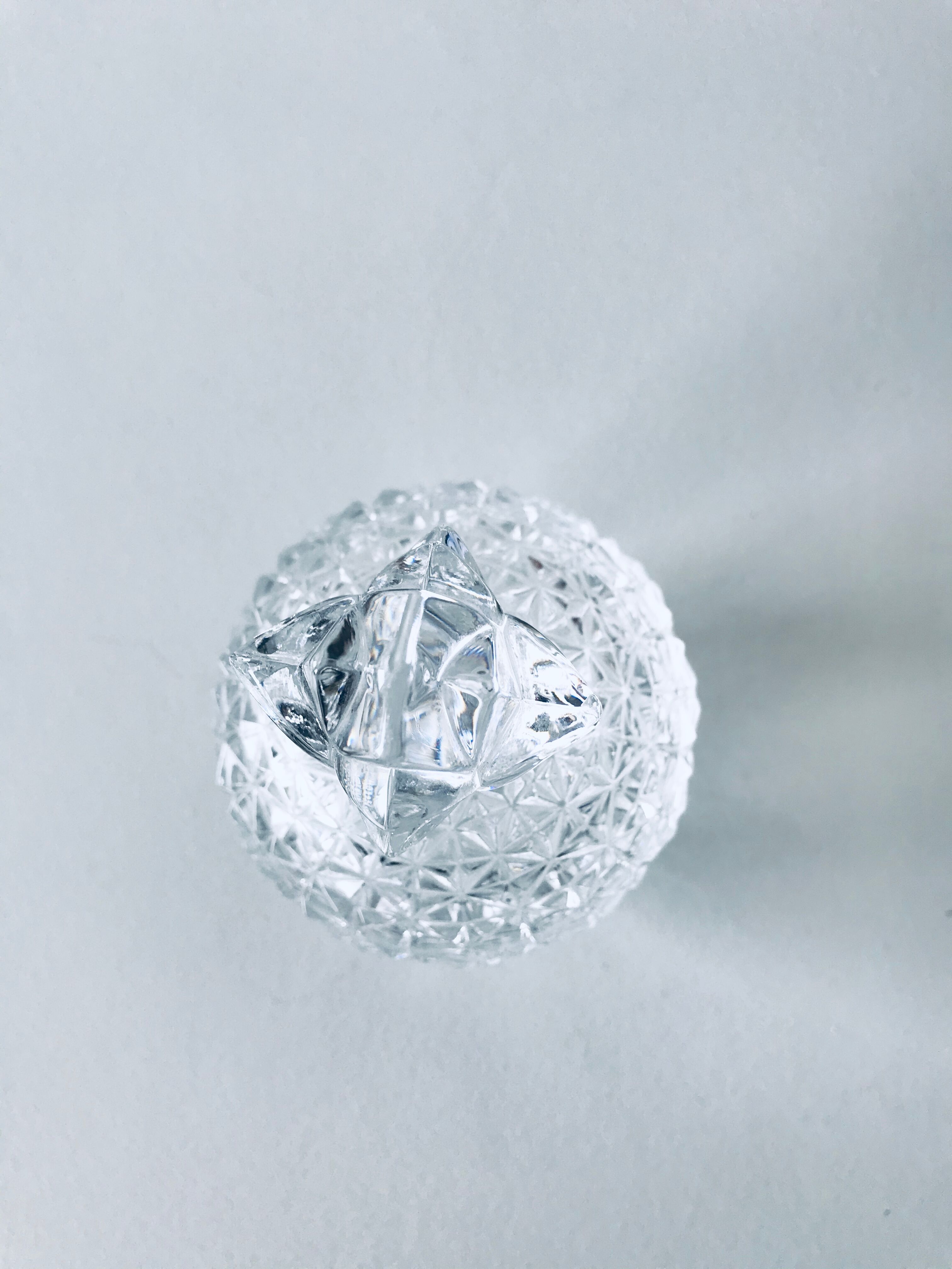 Crystal pineapple candy jar