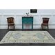 1970s Vintage Turkish Handmade Wool & Cotton Orange Area Rug 175x248