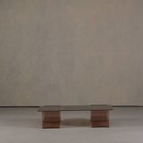 Vintage Michel Dumas plexiglass and glass coffee table for Roche Bobois, 1970s