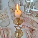Brass star candlestick