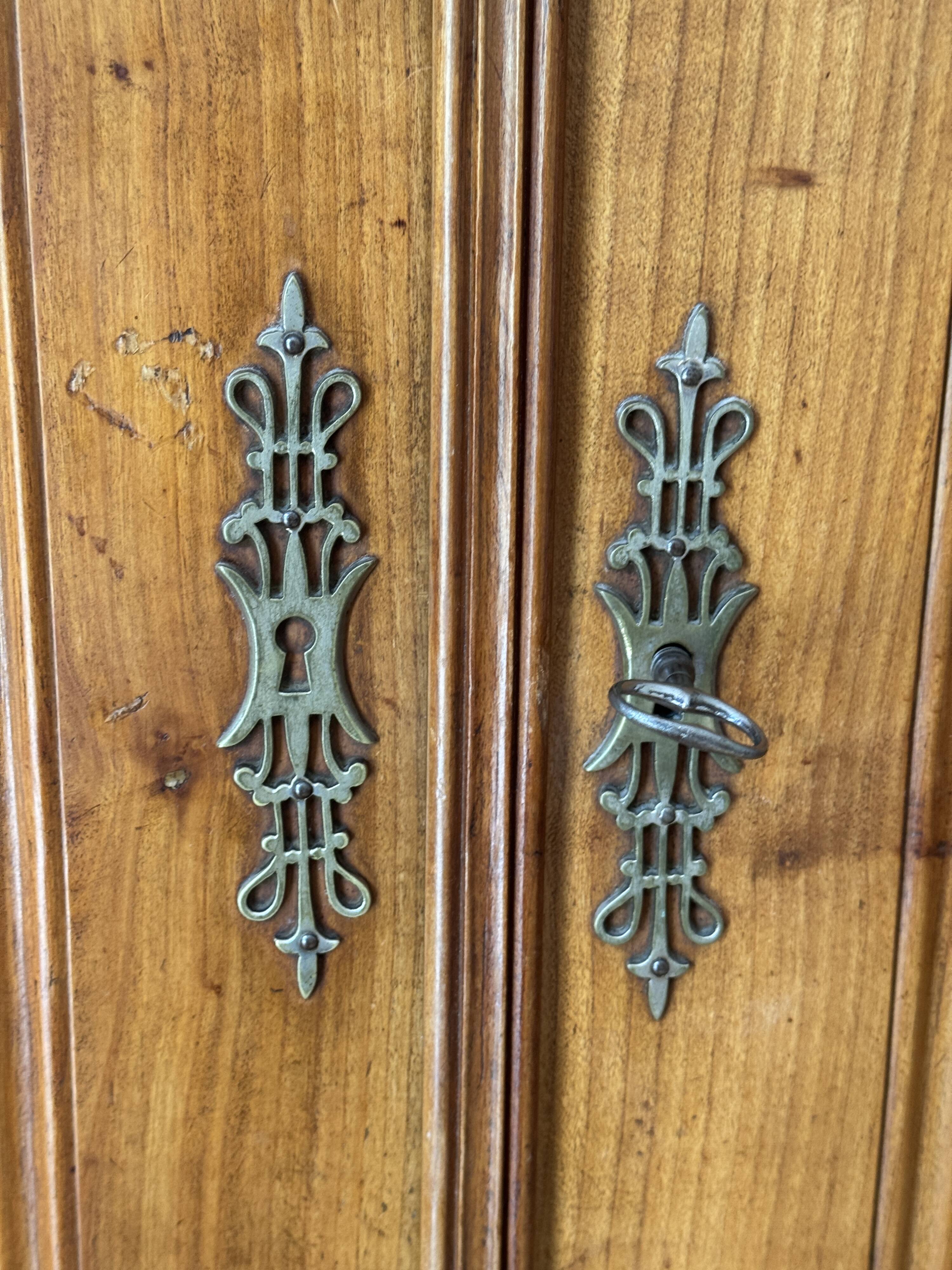 Large Louis Philippe oak wardrobe H: 2m25