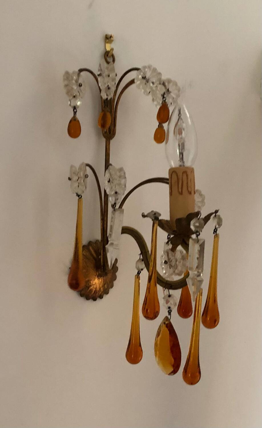 Tassel wall lights x3