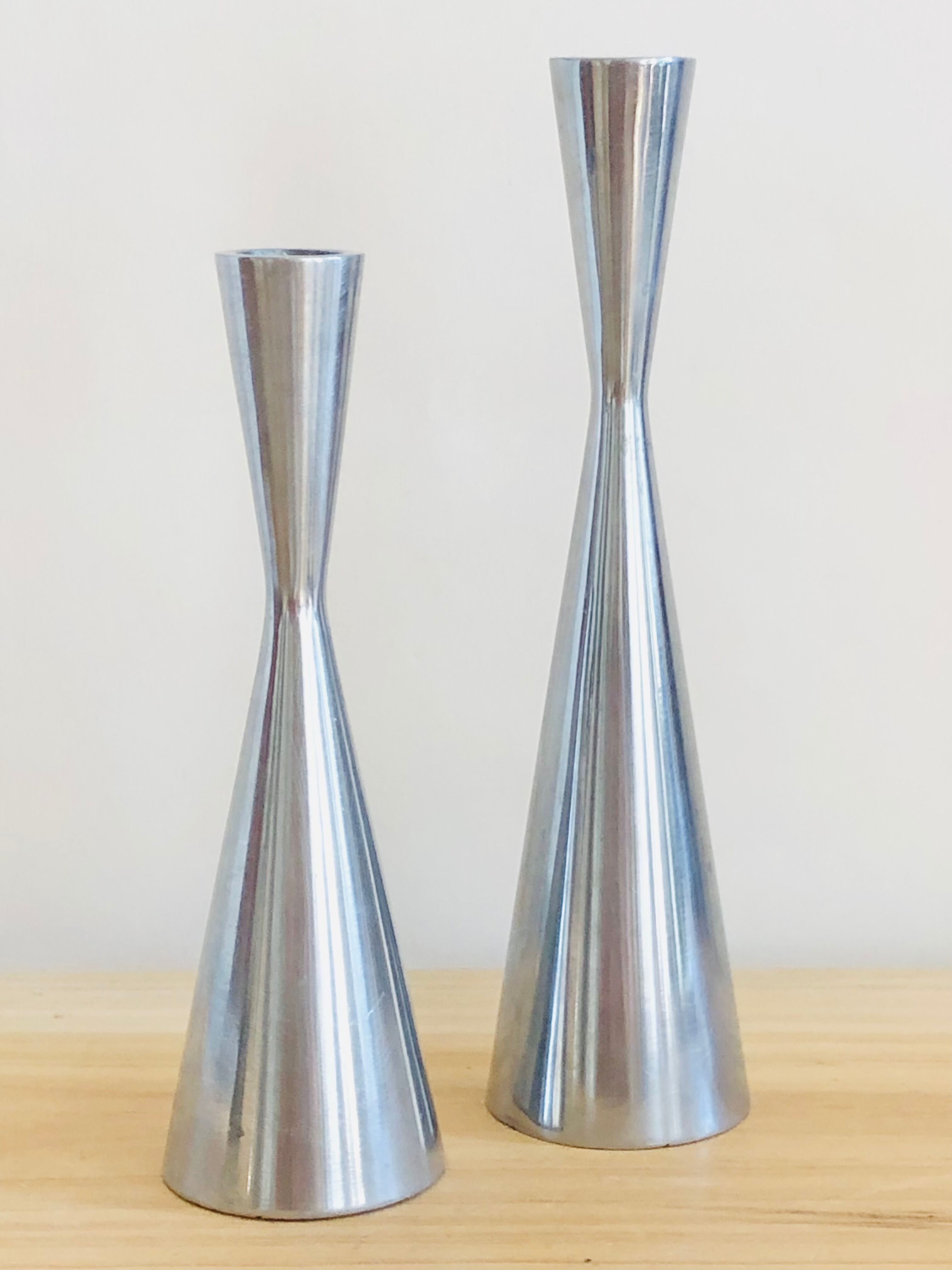 Duo of Diabolo candle holders by Erika Pekkari for Ikea 1990