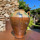 Ancient terracotta pottery jar from the 1920s.