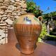 Ancient terracotta pottery jar from the 1920s.