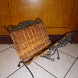 Wrought iron and wicker magazine door - Year 1970